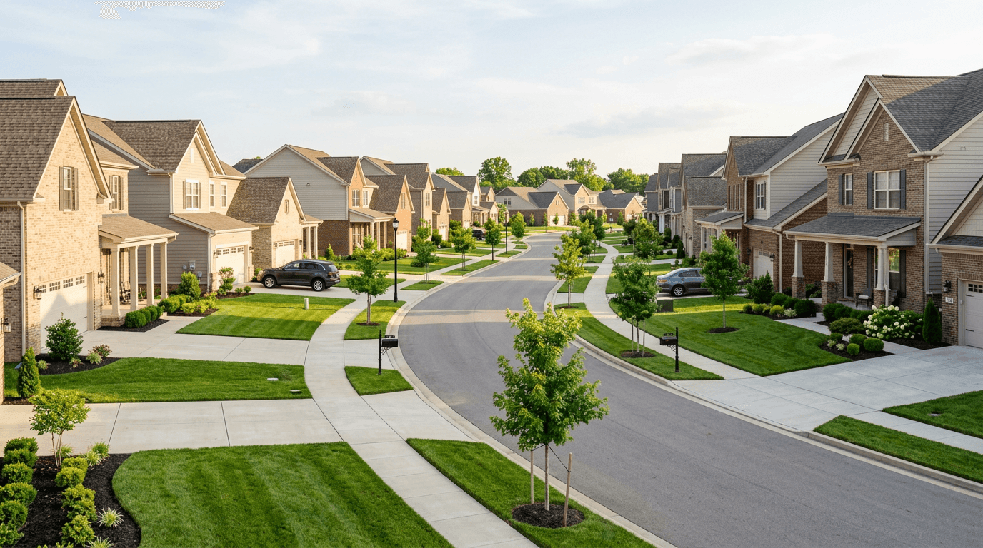 HOA-friendly landscaping in new Kentucky subdivisions