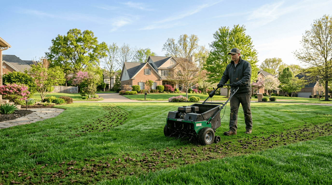 When to aerate and overseed a lawn in Lexington, KY