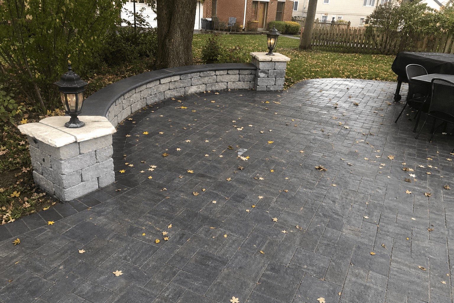 Luxury Paver Patio & Fire Pit